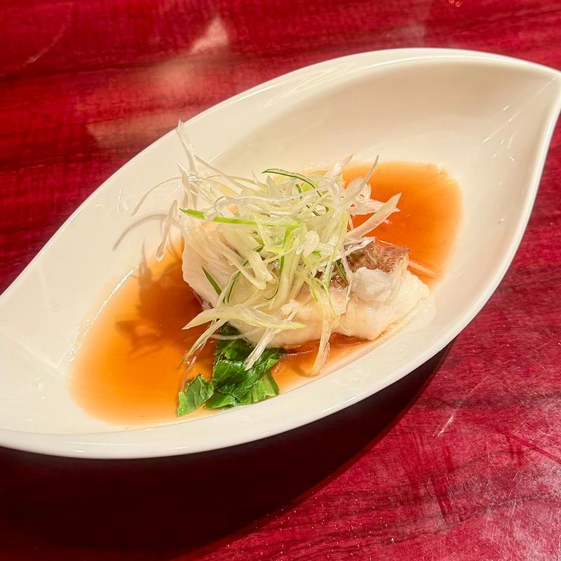ゴールデンウィーク特別ランチ　白身魚の強火蒸し、香味醤油風味(銀座アスター 伊勢丹新宿店)
