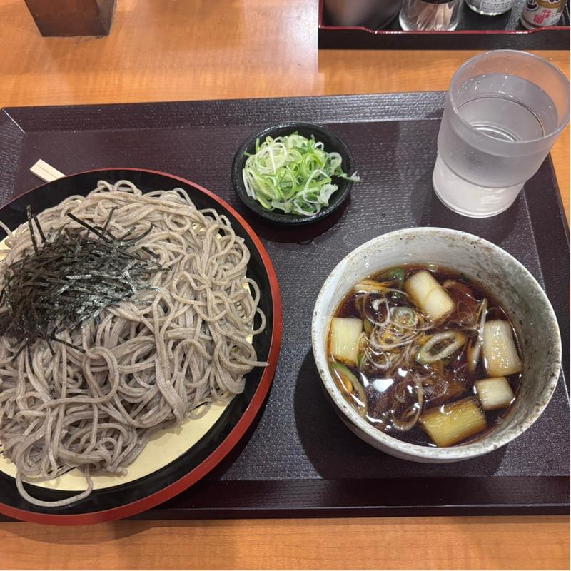 鴨汁つけそば 大盛り(十割そば 二代目長助 知立店)