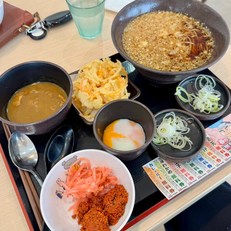 朝そば＋カレールー(ゆで太郎･もつ次郎 羽生店)