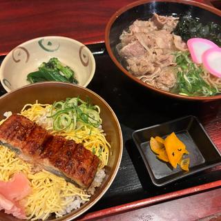 肉そばミニうな丼(海鮮和風居酒屋 まどもあぜる 本町店)