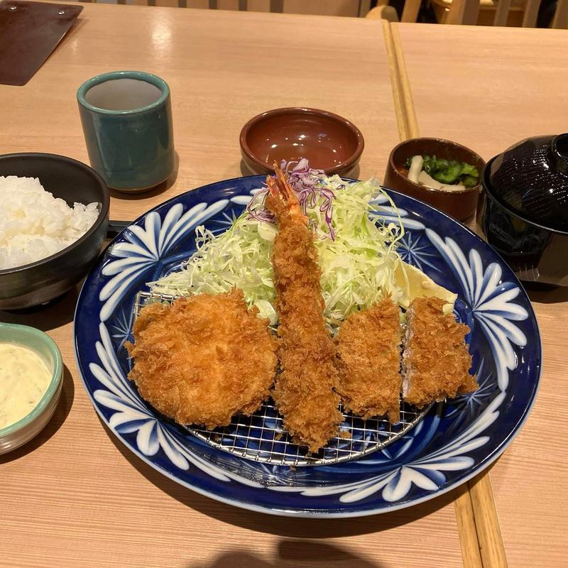 海老 ヒレ カニコロッケ(とんかつ いなば和幸 田町センタービル店)
