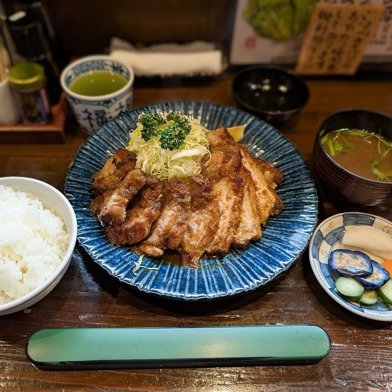 生姜焼き定食(かつ徳)
