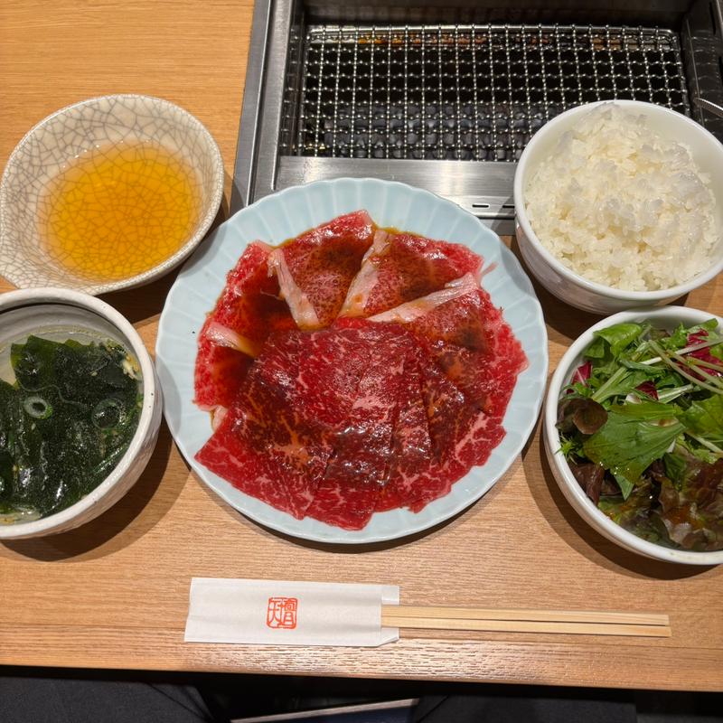 薄切り焼肉ランチ(京都焼肉 天壇1965 MARUNOUCHI)