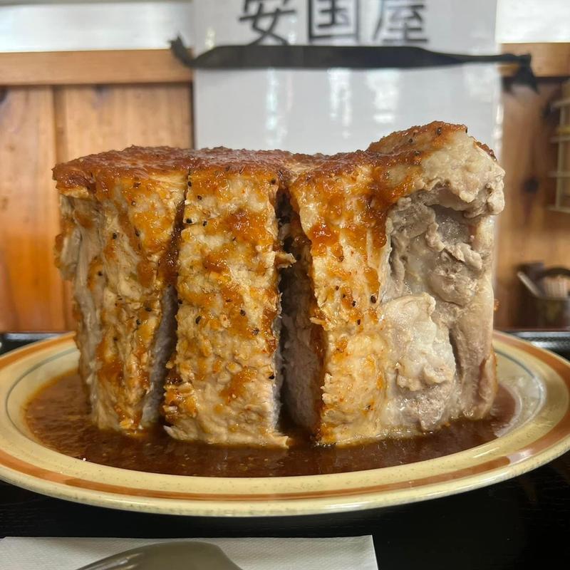 ポークステーキ　定食(安国屋 )