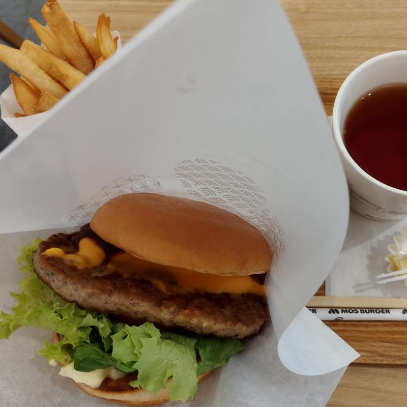 昼割セット(新とびきりチーズ〜北海道チーズ〜)(モスバーガー 亀有北口店)