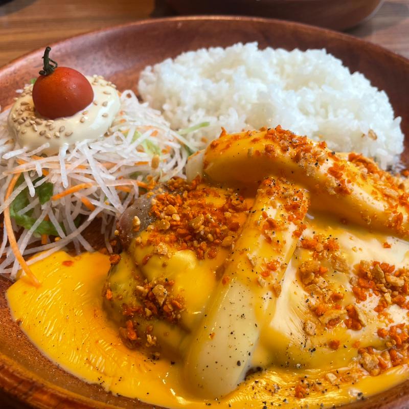 ガーリックベーコンメルティーチーズバーグディッシュM(びっくりドンキー宝塚店)