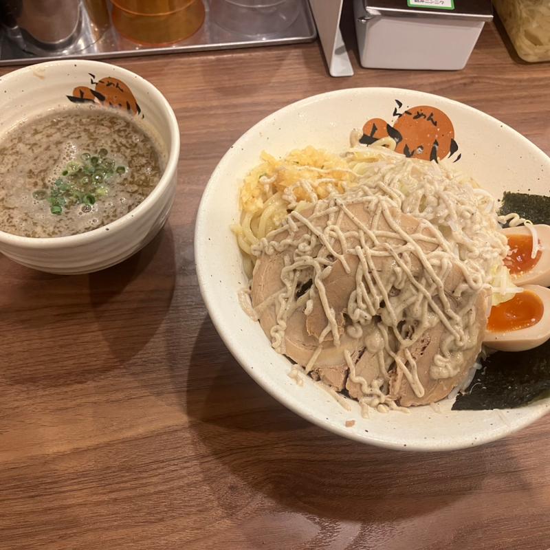 かいじの背脂煮干豚つけ麺 (限定)(らーめんかいじ 愛宕橋店)