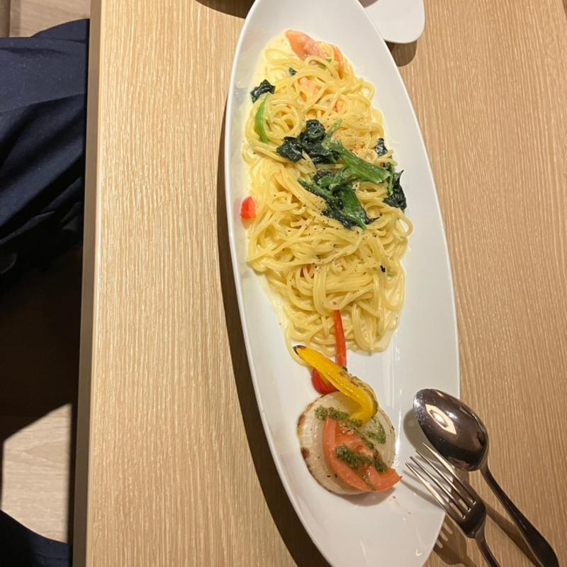 シーズナルコースサーモンパスタSETブレンド(むさしの森珈琲 豊橋江島店)