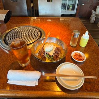 冷麺+烏龍茶