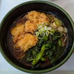 鶏天菜の花そば