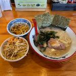 塩ラーメン　半ライス　ネギ別皿