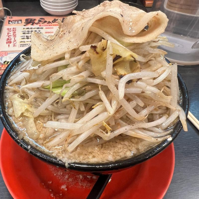 ド根性の醤油 野菜盛り(男のらぁめん 神戸ちぇりー亭 明石魚住店)