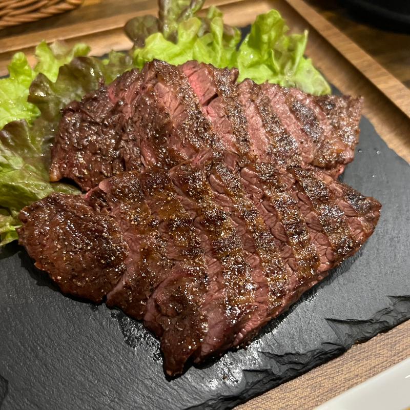 ハラミステーキ定食(どんぶりざえもん)