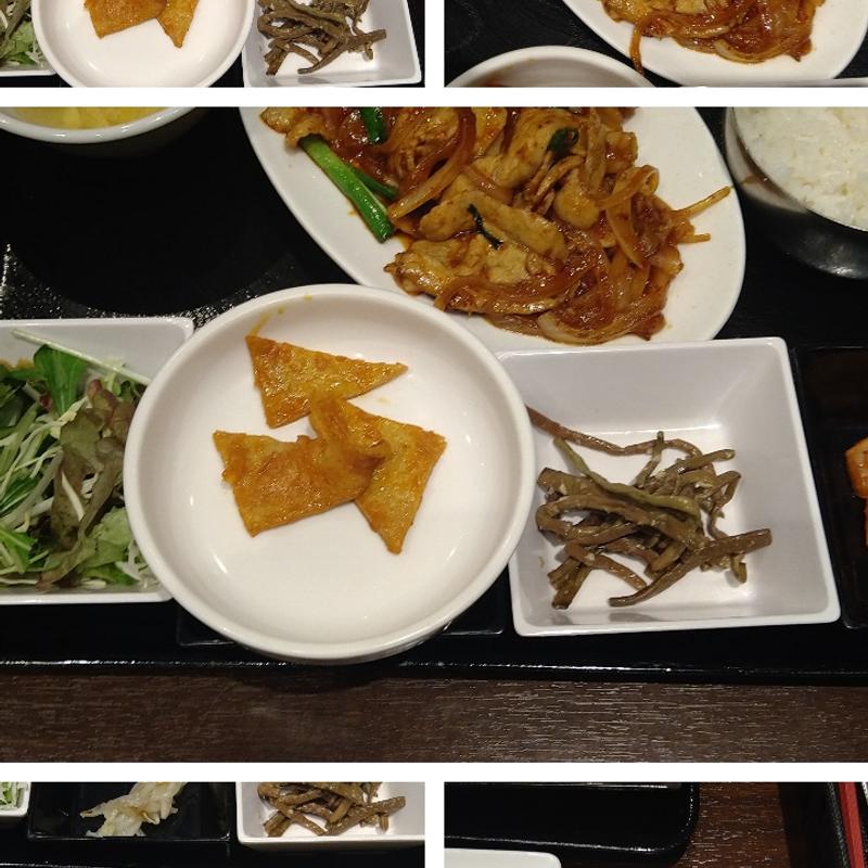 豚キムチ定食(長寿韓酒房 日本橋)