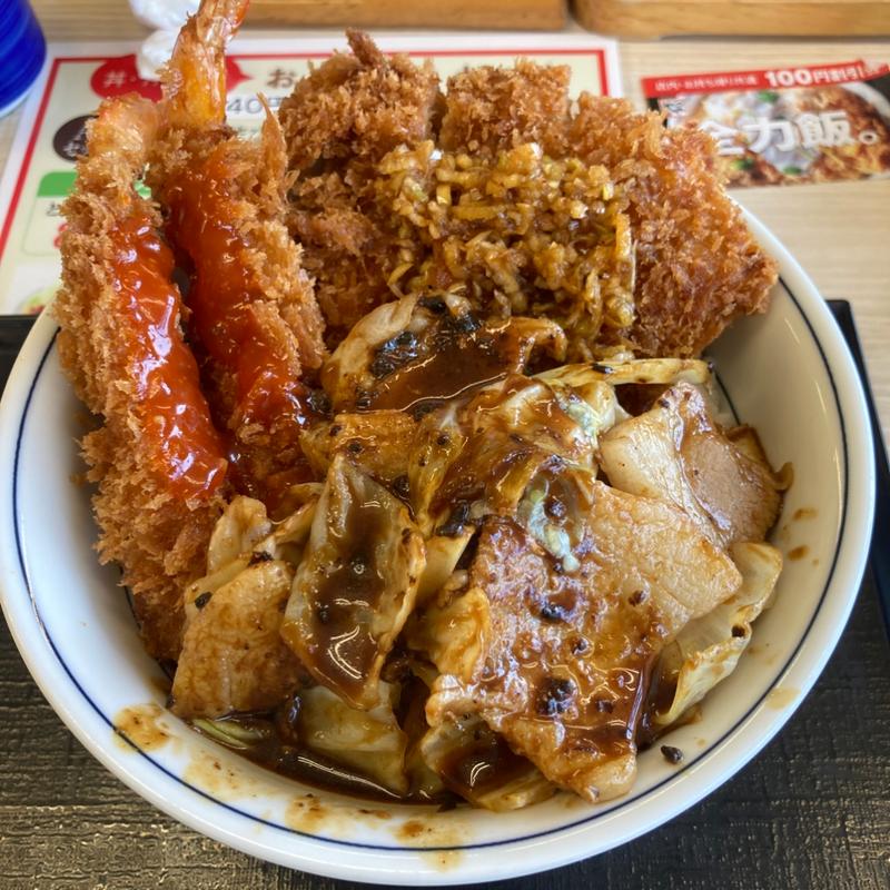 中華ざんまい丼(かつや 横須賀佐原インター店)