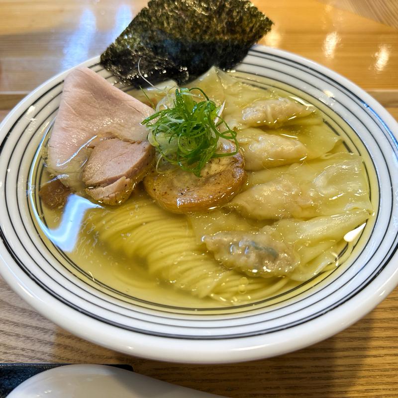 塩そばワンタン増し(麺道千鶏)