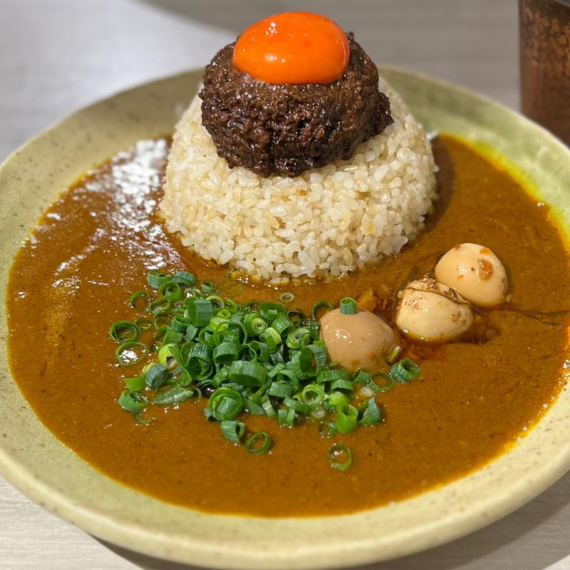 辛口キーマカレー並うずらアチャール(吉田カレー  )