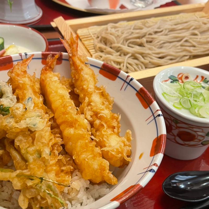 天丼セット(ばんどう太郎 下妻店 （ばんどうたろう）)