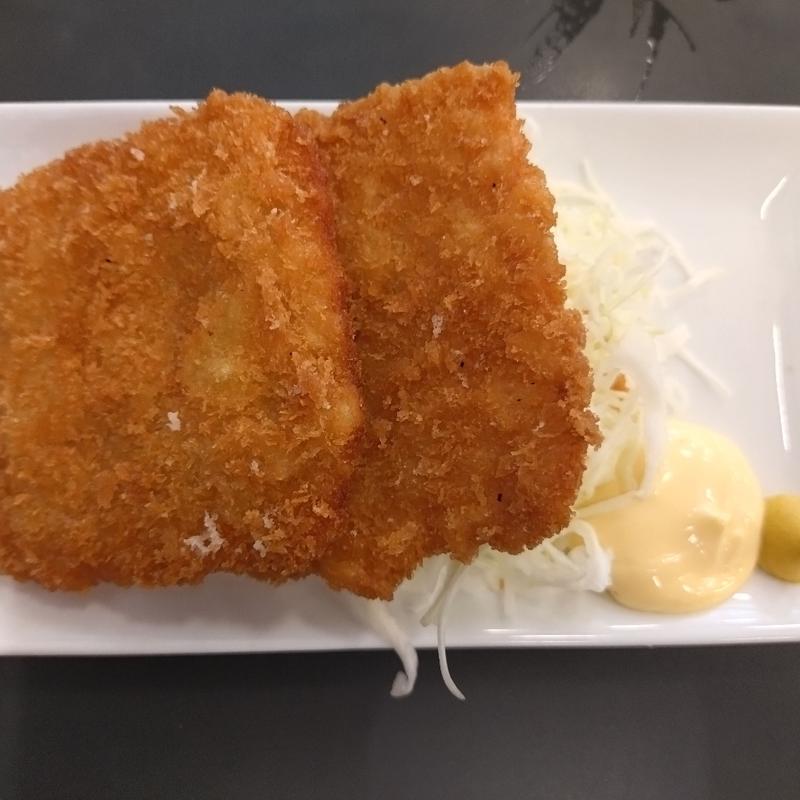 味よし自慢の昔ながらのハムカツ(餃子の味よし 渋谷道玄坂店)