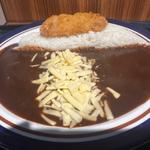 カツカレー大盛、チーズ