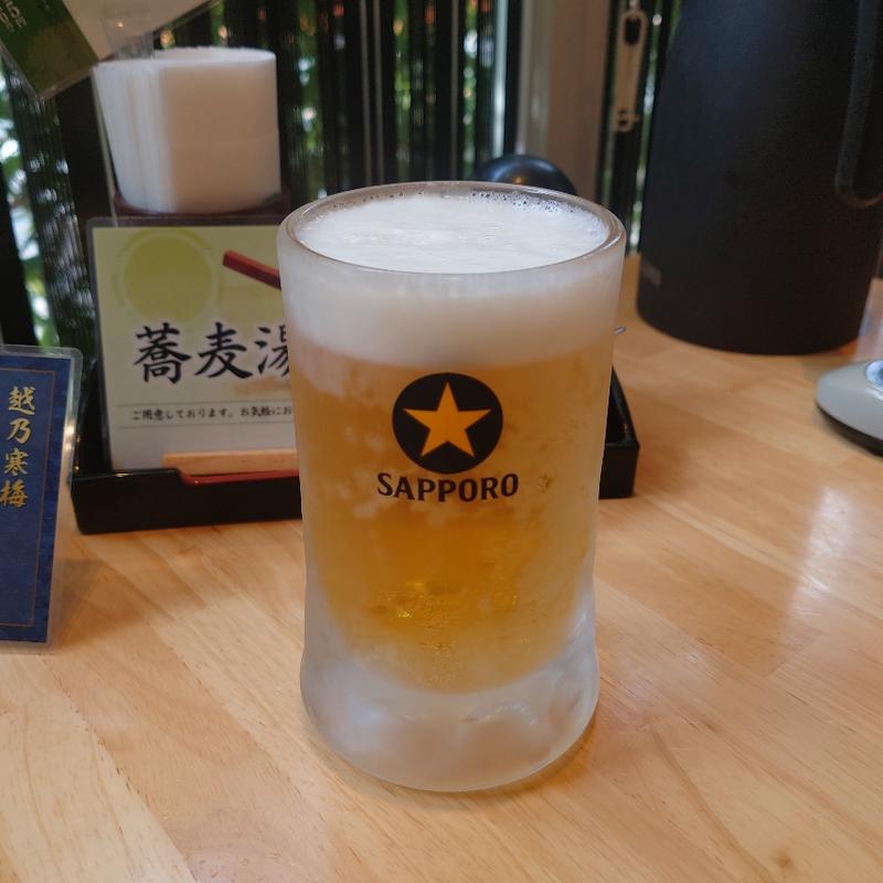 生ビール(生そば あずま 南柏店)