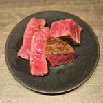 肉塊 特上ヒレステーキ200g(焼肉うしごろ 梅田店)