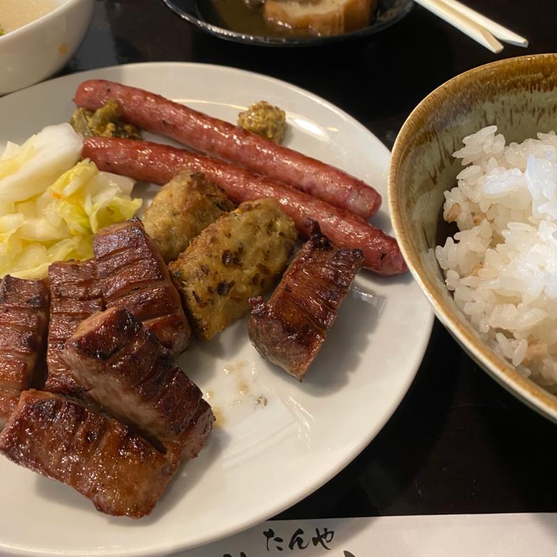 真中たん定食(たんや善次郎　仙台駅前店)