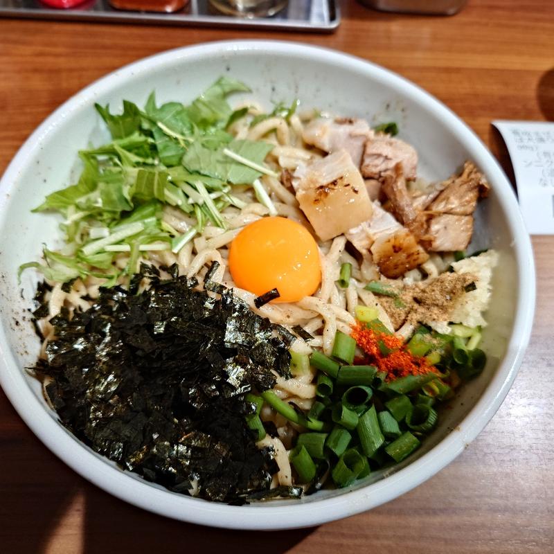 看板まぜそば大盛り(らーめんまぜそばあらし八事店)