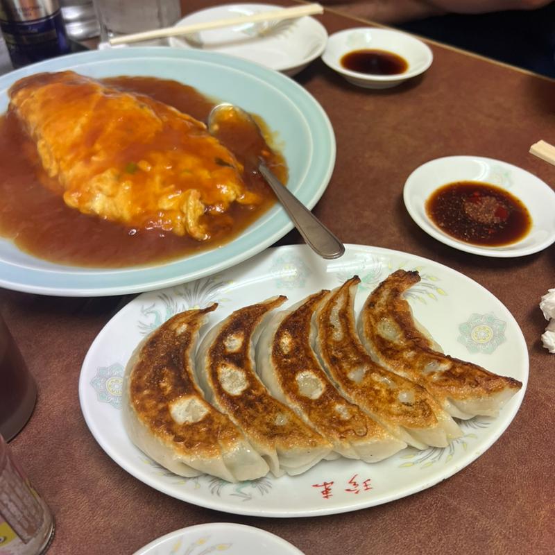 餃子　カニ玉(珍來 谷塚駅前店)