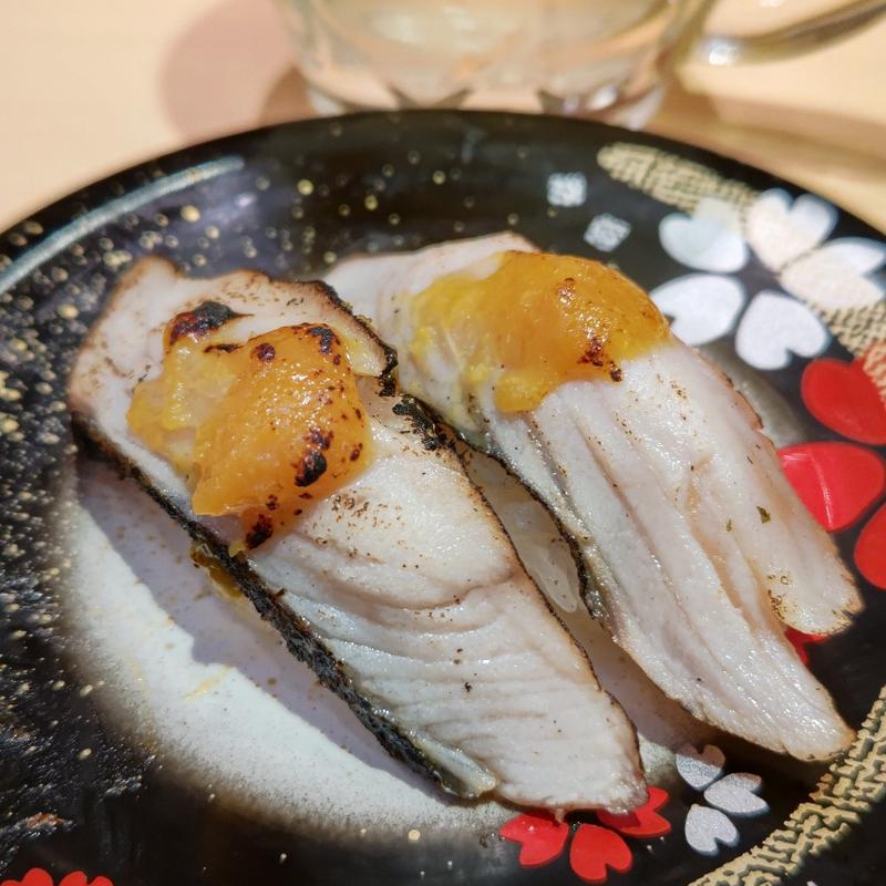 鰆西京焼き炙り(神奈川回転寿司 二代目ぐるめ亭 港南台バーズ店)