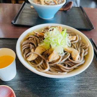 炙り冷たい肉そば