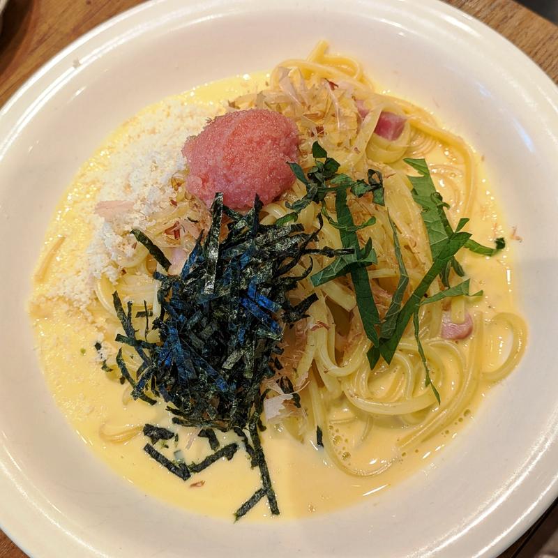 和風カルボナーラ 生パスタ(E PRONTO 浜松UP-ON店)