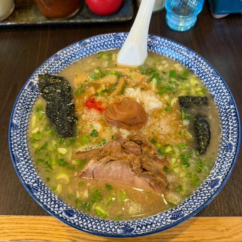 みぞれラーメン＋中盛(がんこや)