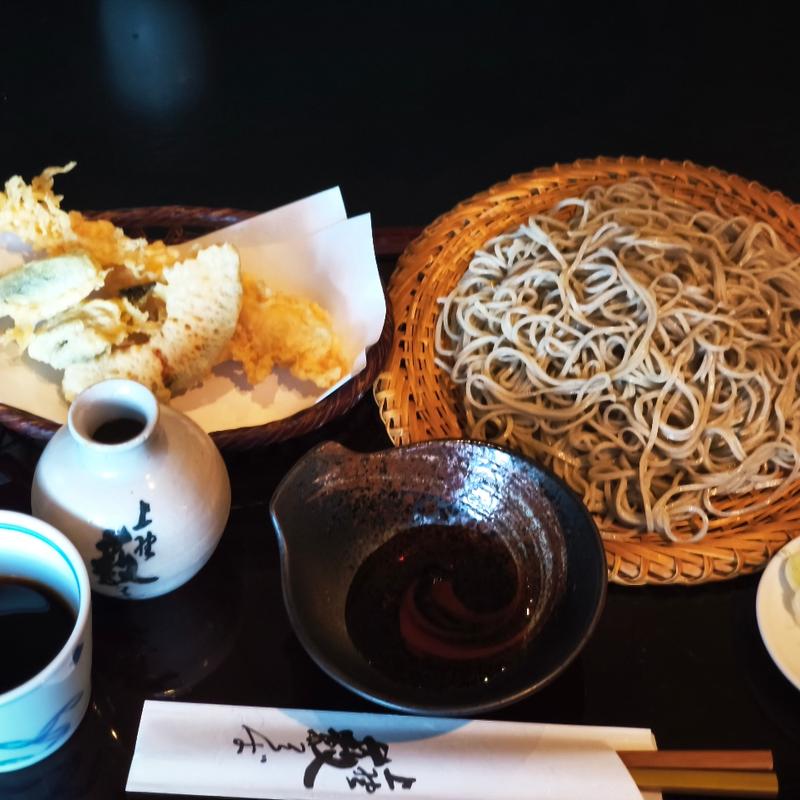 天せいろ(えびな上野薮そば)