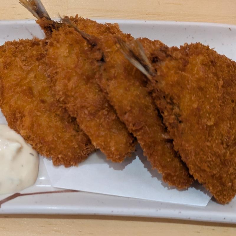 アジフライ(4枚)(沼津港サンパチ酒場御徒町店)