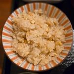 生姜とお揚げの炊き込みご飯(蕎麦 ろうじな )