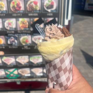 チョコアーモンドクレープ
