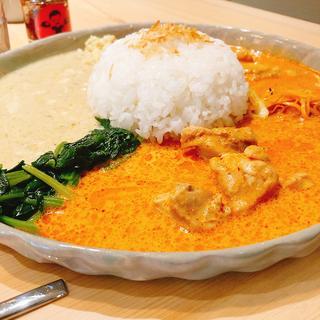 あいがけ3種カレー