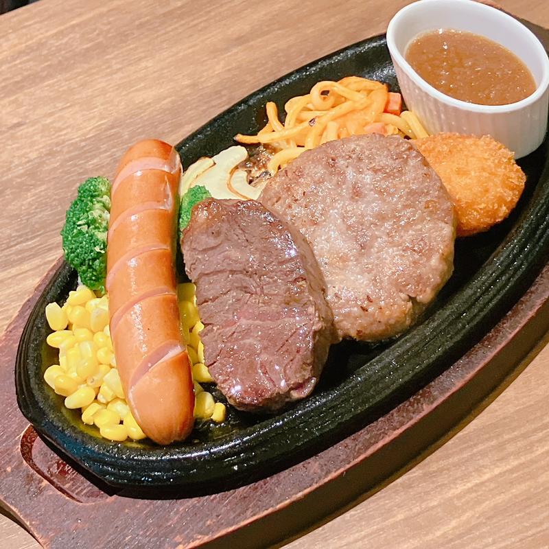 ハンギングテンダーステーキミックスグリル(ファミテリア.８レイクタウンｍｏｒｉ店)