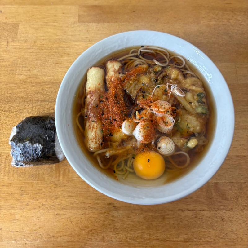 半天玉そば　ちくわ天　おにぎり(戸隠 （トガクシ）)