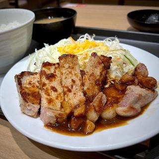国産雪国育ち極厚トンテキ定食(松屋 生田店 )