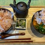 茶そばと朝茶漬けのセット