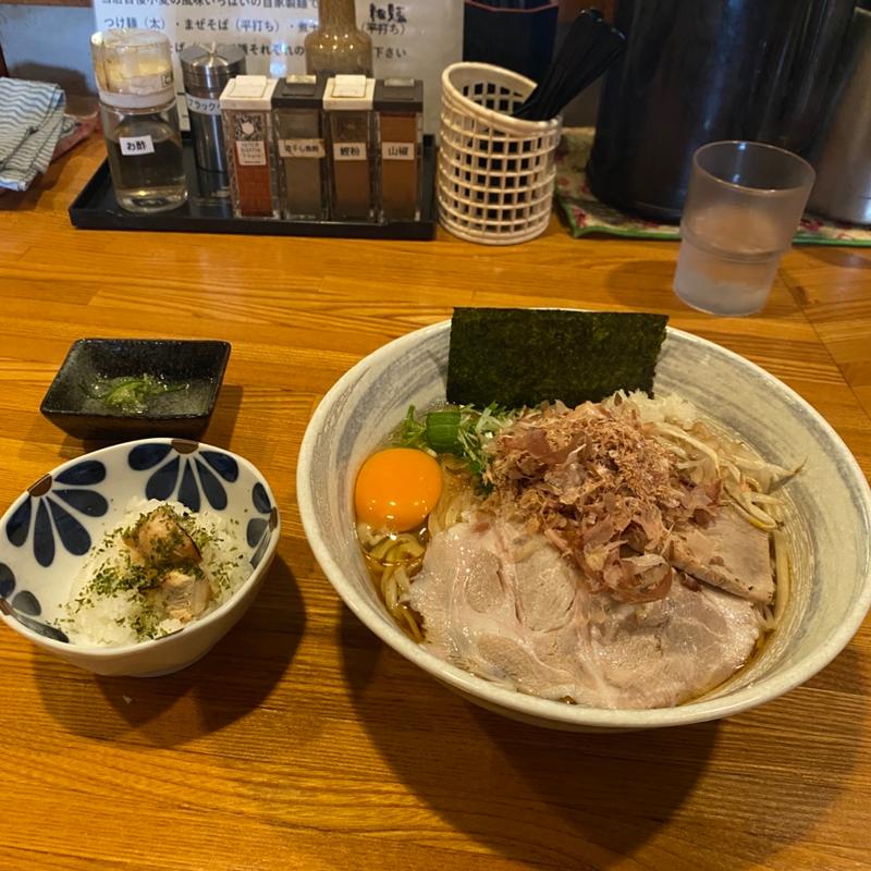 鯖と鰹のまぜそば(麺屋ひな多)