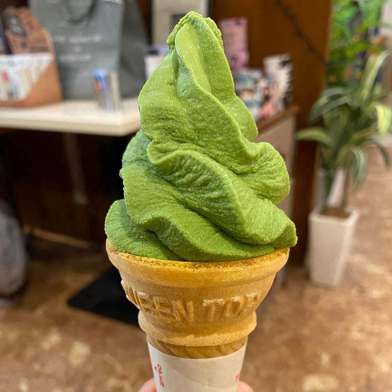 抹茶ソフトクリーム(Cafe L'ecrin)