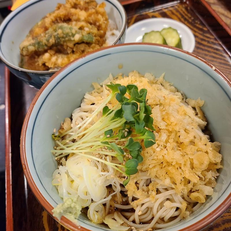 天丼セット(泰明庵)