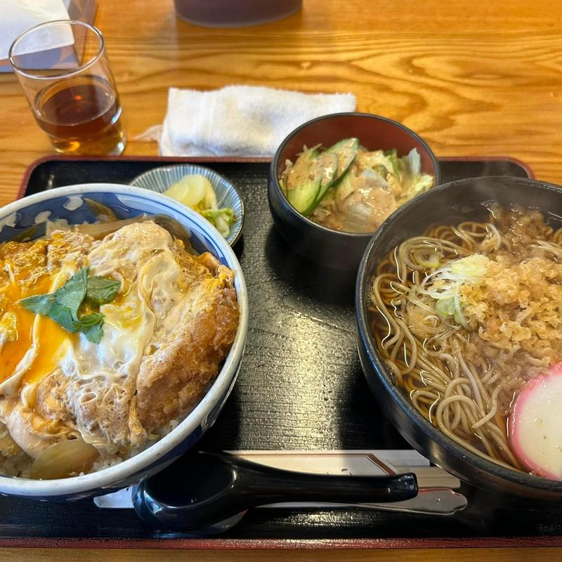 カツ丼セット あったか蕎麦(そば処 長岡屋)