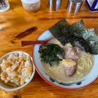 塩ラーメン、半ライス