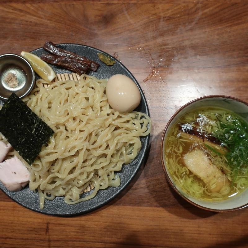 淡麗味玉つけ麺塩(自家製手もみ麺 鈴ノ木)