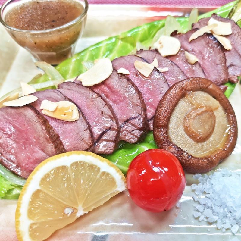 和歌山県産 鹿ロース肉のステーキ(七つの月の夢 )