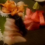 店主お任せ三品盛り（極上天然本鮪中トロ入り）